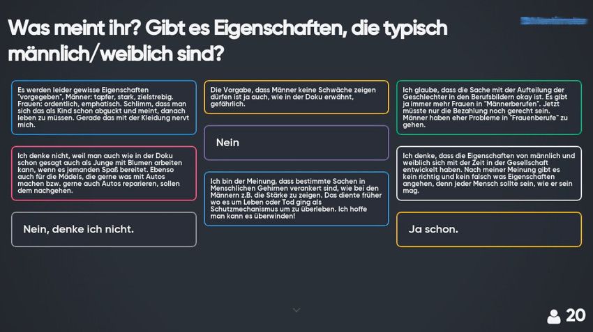 Fragen und Antworten zum Thema: Gibt es Eigenschaften, die typisch männlich/weiblich sind