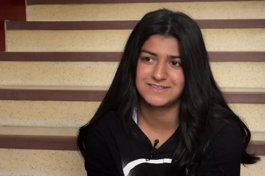 Portrait von einem jungen Mädchen