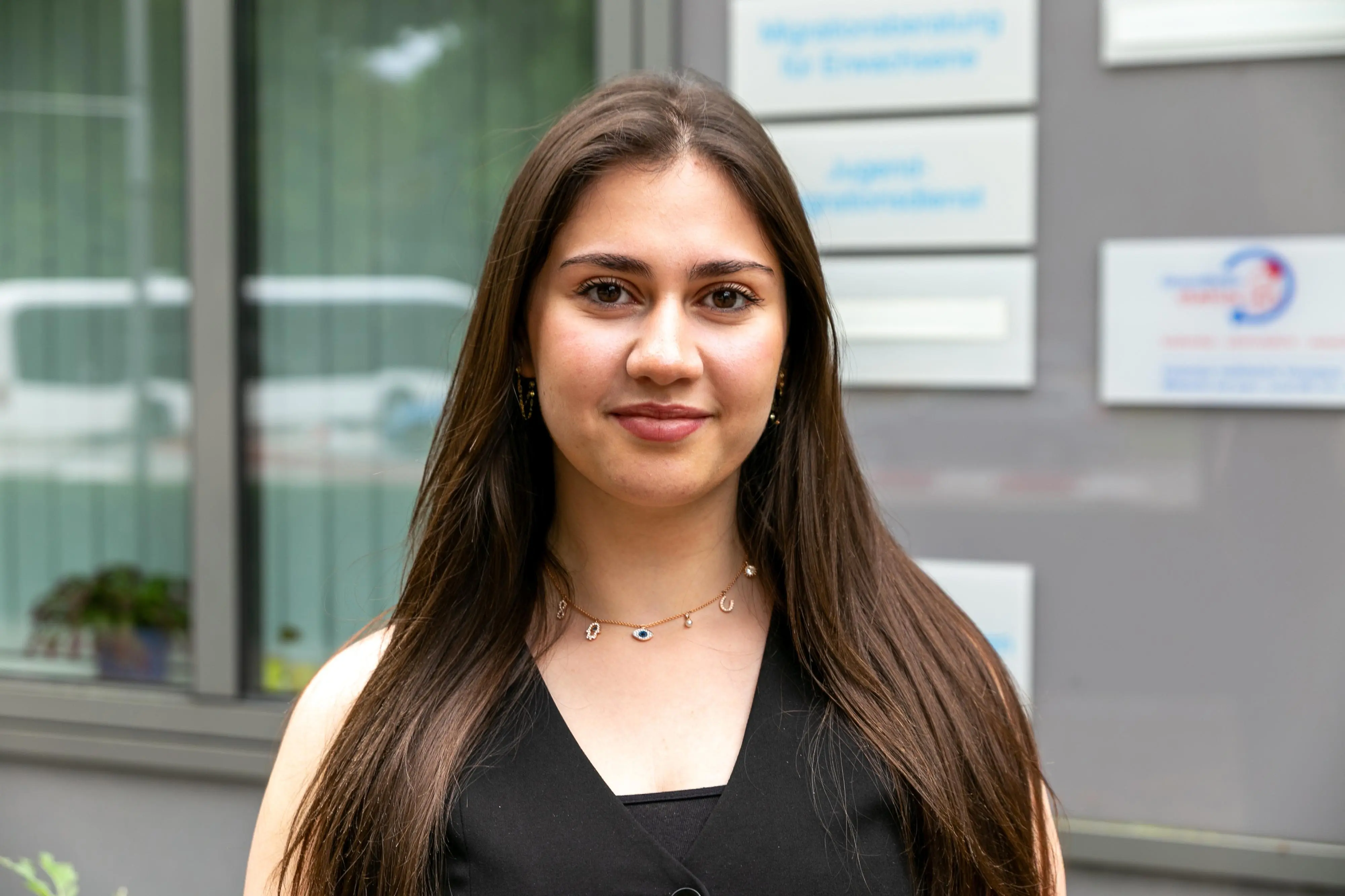 Portrait von einer jungen Frau.